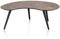 Henders en Hazel MAZE salontafel 100 x 59 cm - niervormig - hoogte 39 cm Roest