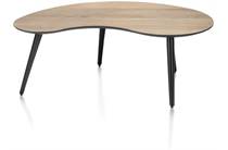 Henders en Hazel MAZE salontafel 100 x 59 cm - niervormig - hoogte 39 cm Railway Brown