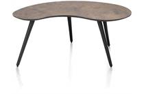 Henders en Hazel MAZE salontafel 100 x 59 cm - niervormig - hoogte 46 cm Roest