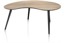 Henders en Hazel MAZE salontafel 100 x 59 cm - niervormig - hoogte 46 cm Railway Brown