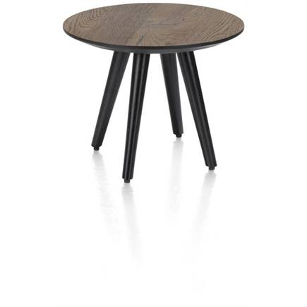 Henders en Hazel rond 40 cm - hoogte 32 cm Burned Oak