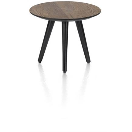 Henders en Hazel rond 40 cm - hoogte 32 cm Burned Oak