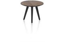 Henders en Hazel MAZE salontafel rond 40 cm - hoogte 32 cm Burned Oak