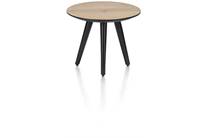 Henders en Hazel rond 40 cm - hoogte 32 cm Railway Brown salontafel