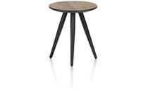 Henders en Hazel MAZE salontafel rond 40 cm - hoogte 46 cm Burned Oak