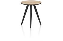 Henders en Hazel rond 40 cm - hoogte 46 cm Railway Brown salontafel