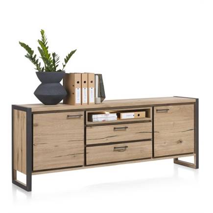 Henders en Hazel 210 cm - 2-deuren + 2-laden + 1-niche (+ LED)