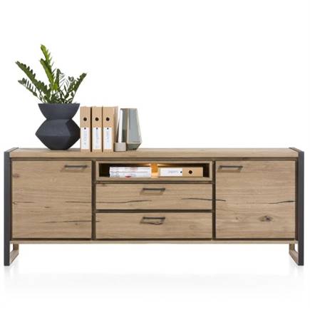 Henders en Hazel 210 cm - 2-deuren + 2-laden + 1-niche (+ LED)