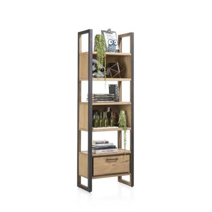 Henders en Hazel boekenkast 65 cm - 1-lade + 5-niches