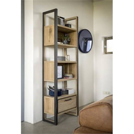 Henders en Hazel boekenkast 65 cm - 1-lade + 5-niches