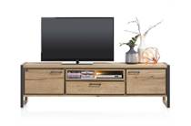 Henders en Hazel METALO tv meubel lowboard 210 cm - 2-deuren + 1-lade + 1-niche (+ LED)