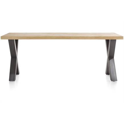 Henders en Hazel 250 x 100 cm Zonder Rand Boomschors + X-Vorm Metalen Poot