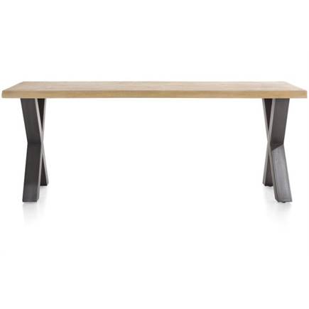 Henders en Hazel 200 x 100 cm Met Rand Boomschors + X-Vorm Metalen Poot