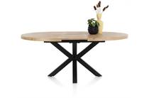 Henders en Hazel METALOX uitschuiftafel rond 150 (+ 40) x 130 cm