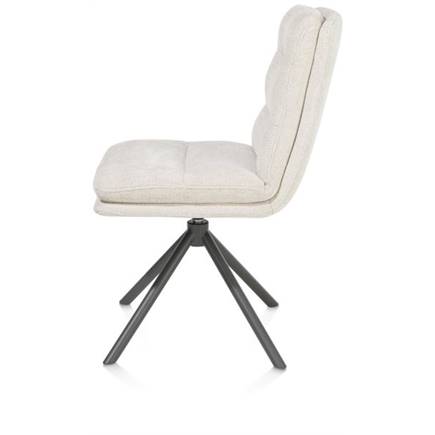 Henders en Hazel draaibaar - graphiet frame - stof Livigno Creme