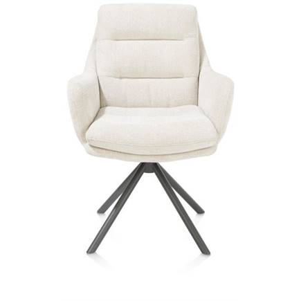 Henders en Hazel draaibaar - graphiet frame - stof Livigno Creme