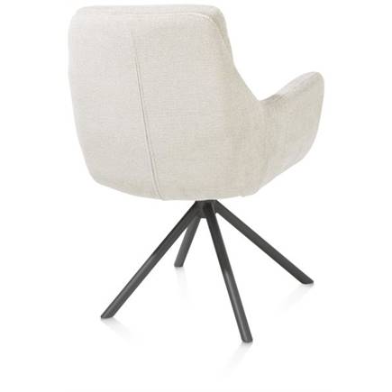 Henders en Hazel draaibaar - graphiet frame - stof Livigno Creme