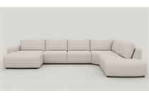 Henders en Hazel MURCIA hoekbank Longchair links+2.5-zits zonder armen+hoek+ottomane small rechts + pocket - enzo Kiezel