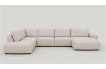 Henders en Hazel MURCIA hoekbank Ottomane big links+2.5-zits zonder armen+longchair rechts + pocket - enzo Kiezel