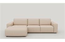 Henders en Hazel MURCIA hoekbank Longchair links+2.5-zits arm rechts + pocket - enzo Champagne