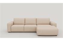 Henders en Hazel MURCIA hoekbank 2.5-zits arm links+longchair rechts + pocket - enzo Champagne