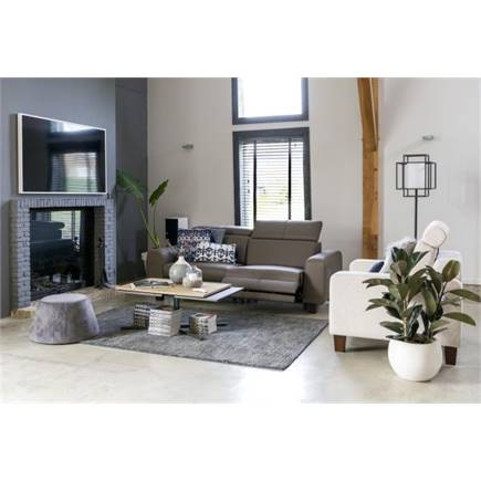 Henders en Hazel longchair links+2.5-zits zonder armen+ottomane big rechts - arm 4 - poot 13 cm. + pocket + box lchr