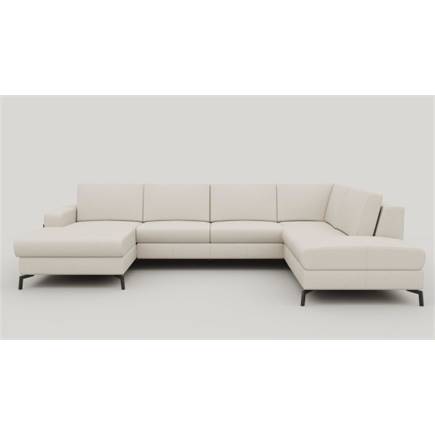 Henders en Hazel longchair links+2.5-zits zonder armen+ottomane big rechts - arm 4 - poot 13 cm. + pocket + box lchr