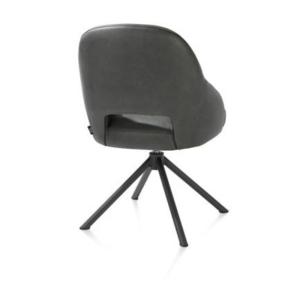Henders en Hazel centrale poot draaibaar - graphite (RAL 7022) - stof Pala Groen