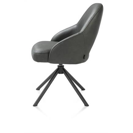 Henders en Hazel centrale poot draaibaar - graphite (RAL 7022) - stof Pala Groen