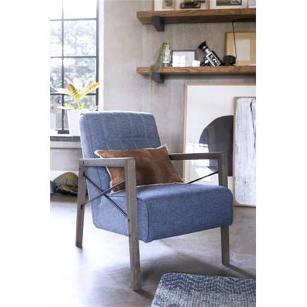 Henders en Hazel met houten arm vintage clay / white / black