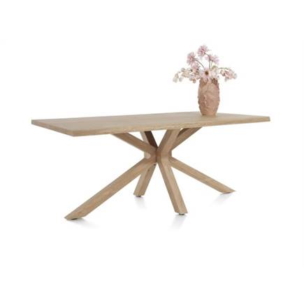 Henders en Hazel 200 x 100 cm - rand boomvorm - centrale poot hout