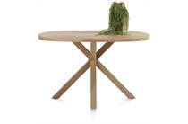 Henders en Hazel NYBORG ronde tafel bartafel 150 x 110 cm - Deens ovaal - centrale poot hout (hoogte: 92 cm)