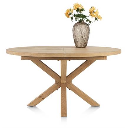 Henders en Hazel 150 (+ 40) x 130 cm - Deens ovaal - centrale poot hout