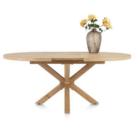 Henders en Hazel 150 (+ 40) x 130 cm - Deens ovaal - centrale poot hout