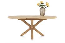 Henders en Hazel NYBORG uitschuiftafel 150 (+ 40) x 130 cm - Deens ovaal - centrale poot hout