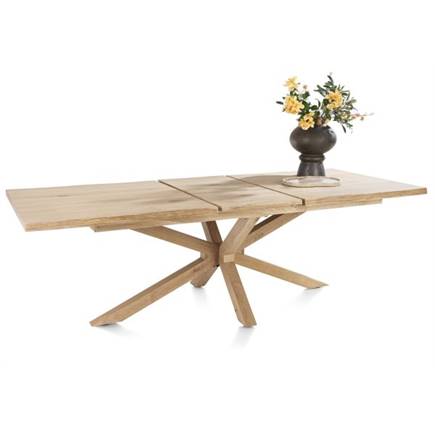 Henders en Hazel 190 (+ 50) x 100 cm - rand boomvorm - centrale poot hout