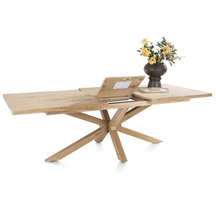 Henders en Hazel 190 (+ 50) x 100 cm - rand boomvorm - centrale poot hout