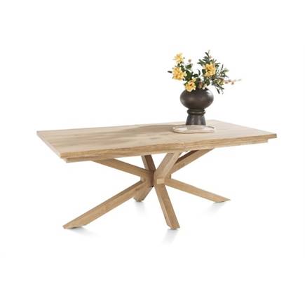 Henders en Hazel 190 (+ 50) x 100 cm - rand boomvorm - centrale poot hout