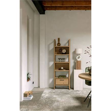 Henders en Hazel vitrine small - 70 cm - 1-glasdeur + 1-deur (+ LED)