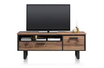 Henders en Hazel lowboard 160 cm. - 1-deur + 1-lade + 2-niches (+ LED) tv meubel