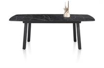 Henders en Hazel PALACE uitschuiftafel 160 (+ 50) x 110 cm - 4-poten Onyx