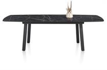 Henders en Hazel PALACE uitschuiftafel 190 (+ 60) x 110 cm - 4-poten Onyx