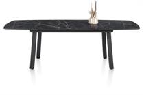 Henders en Hazel PALACE uitschuiftafel 190 (+ 60) x 110 cm - 4-poten Onyx