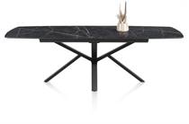 Henders en Hazel 190 (+ 60) x 110 cm - centrale poot Onyx uitschuiftafel