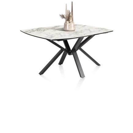 Henders en Hazel eetkamertafel rond 150 x 120 cm - centrale poot Wit