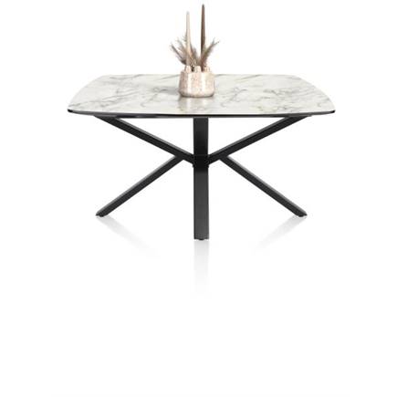 Henders en Hazel eetkamertafel rond 150 x 120 cm - centrale poot Wit