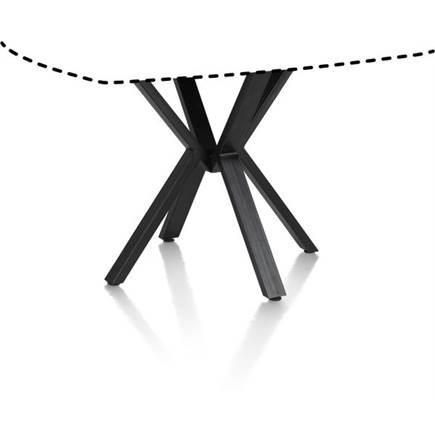 Henders en Hazel 180 x 110 cm - centrale poot (hoogte: 92 cm) Roest