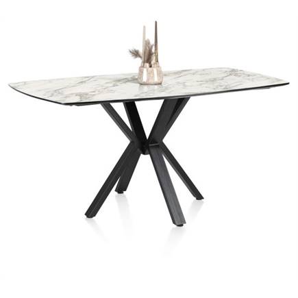 Henders en Hazel 180 x 110 cm - centrale poot (hoogte: 92 cm) Wit