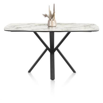 Henders en Hazel 180 x 110 cm - centrale poot (hoogte: 92 cm) Wit