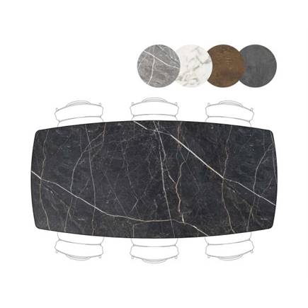 Henders en Hazel 240 x 115 cm - 4-poten (hoogte: 92 cm) Onyx